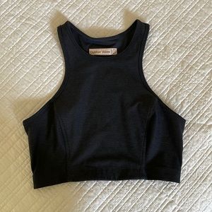 Outdoor Voices Athena Crop Top Black